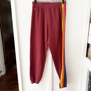 AVIATOR NATION red stripe jogger